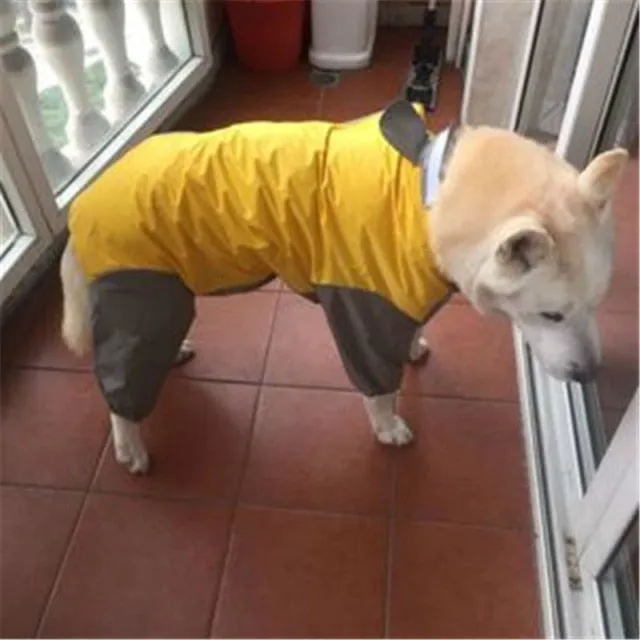 Waterproof Pet Raincoat for Medium to Large Dogs- Outdoor Pet Clothing Coat