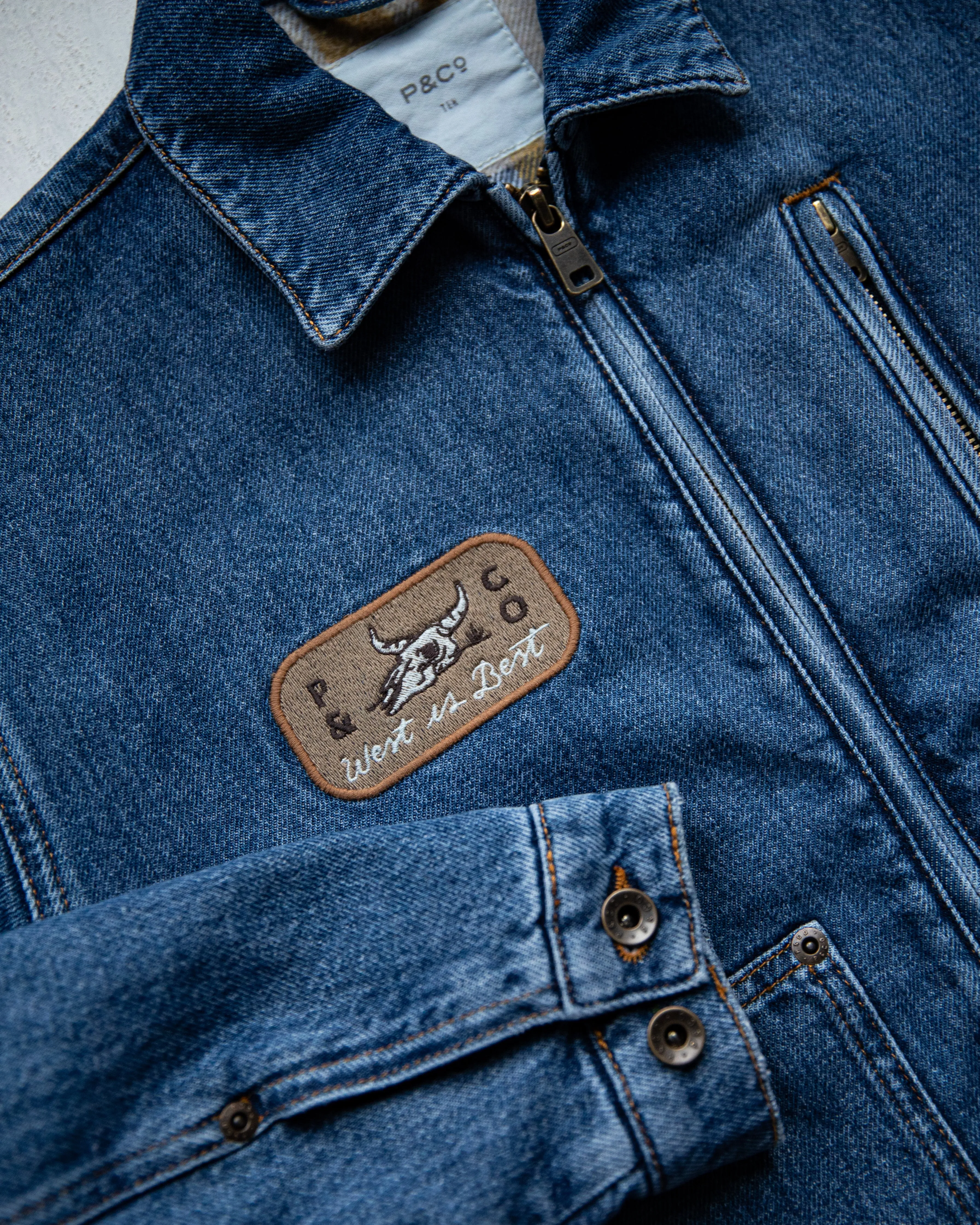 West Is Best Mechanic Jacket - Washed Denim