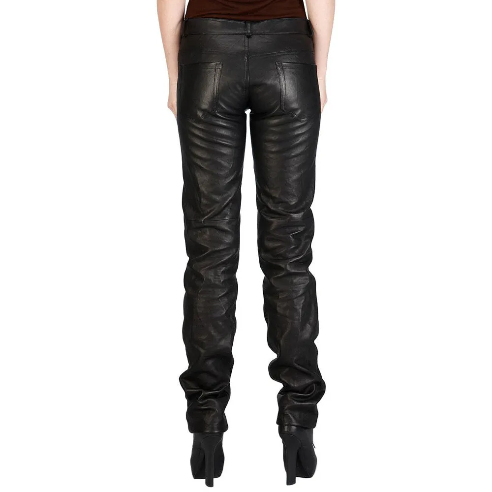 Wide calves leather pants (style #20)