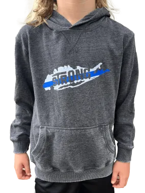 Youth Thin Blue Line Island Strong Hoodie